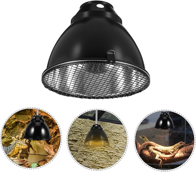 MAGICLULU 1set Reptile Heat Lamp Cover Scald Lampshade Heat Insulation for Lizards Snakes Turtles Cup -Scald Mesh Cover