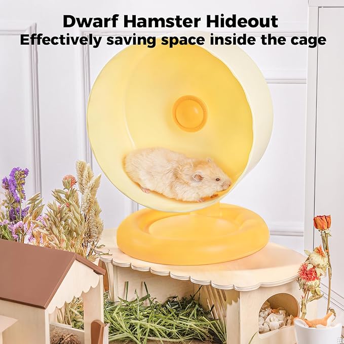 Mini&moe Hamster Hideout - Multi-Chamber Hamster Houses Maze with Platform Rat Hideout and Tunnel Explore Toys for Dwarf Gerbils Chinchilla Mice
