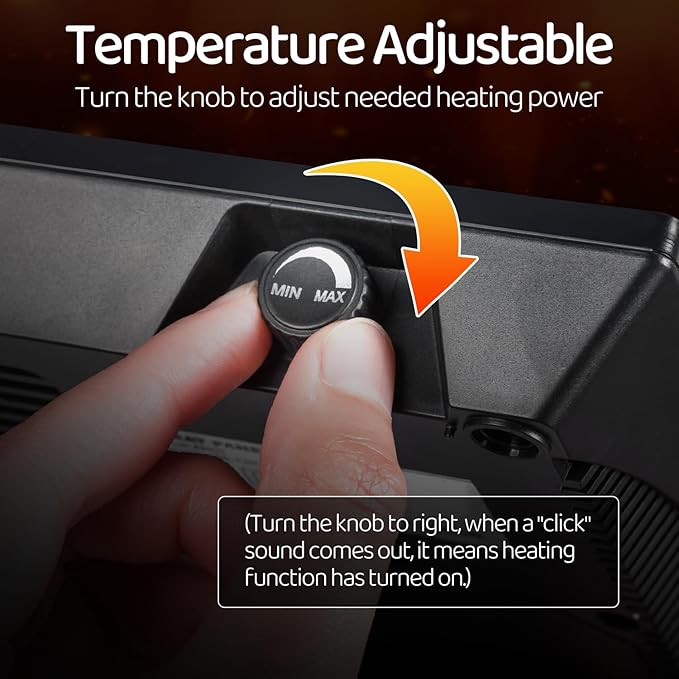 Oiibo Reptile Heating Panel Temperature Adjustable Reptile Heat Panel for Terrariums, Energy Efficient & Non-Light Heater for Reptiles, Snakes, Crested Gecko,Turtles,Leoparaand Amphibians