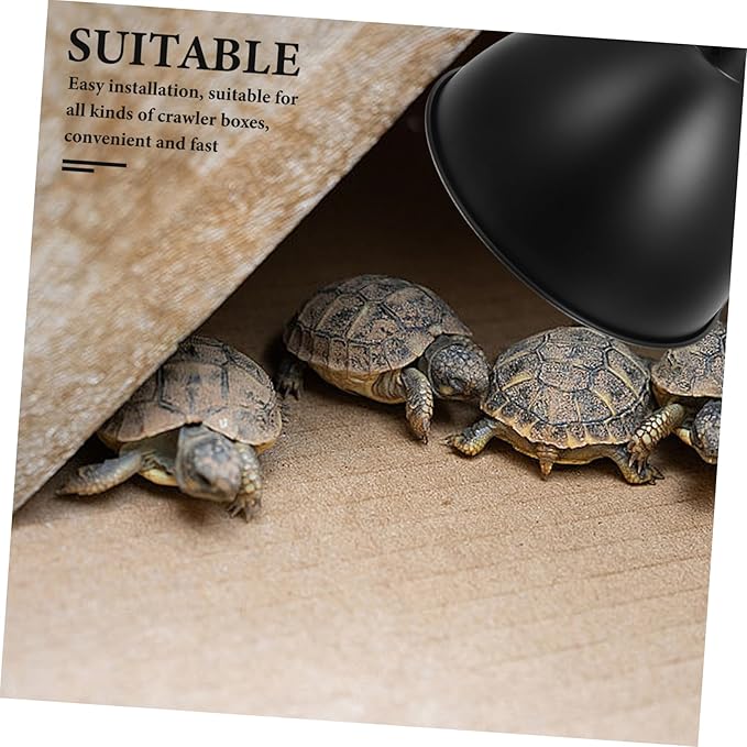 2pcs Box Reptile Heat Lamp Shade Easy Install Cover for Snake Tank Aquarium Heater Accessory Turtle Habitat