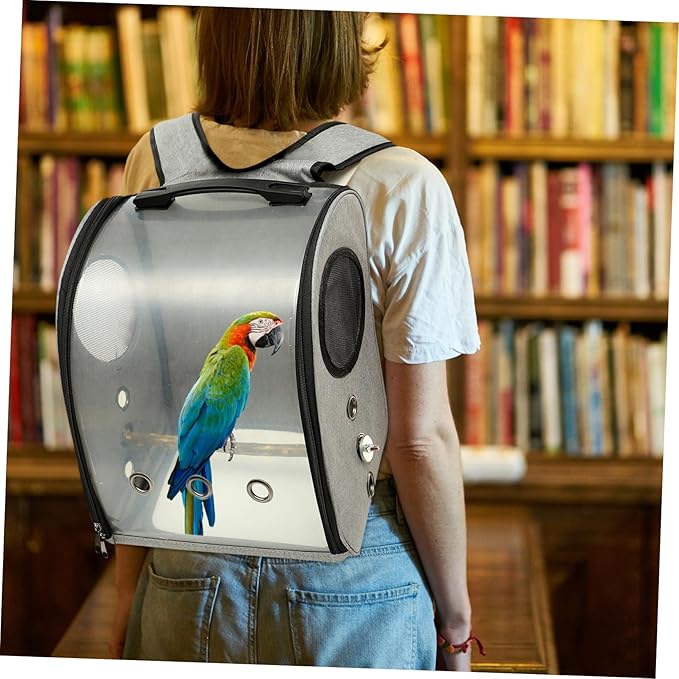Sosoport Parrot Travel Carrier Birdcage Backpack Bird Carrier Bag Portable Bird Bag