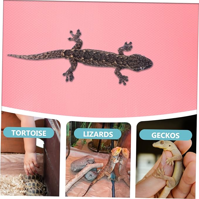 Reptile Carpet Liner for Snake and Turtle Tanks Nonslip Mat for Reptile Cage Fully Washable Reptile Bedding for Geckos and Lizards
