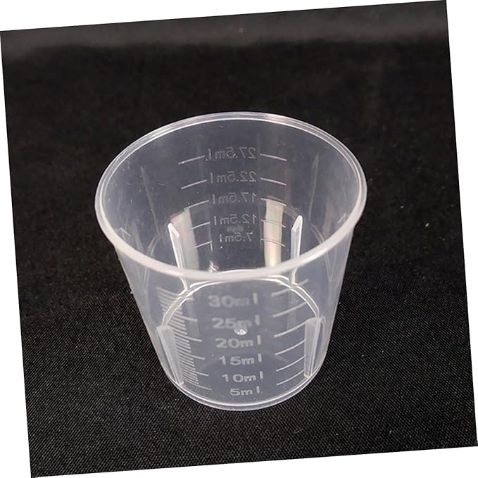 Sosoport 100pcs Multi-functional Reptile Feeding Cups Creative Measuring Dishes for Geckos Lizards and Pets Safe for Food and Water Easy to Clean