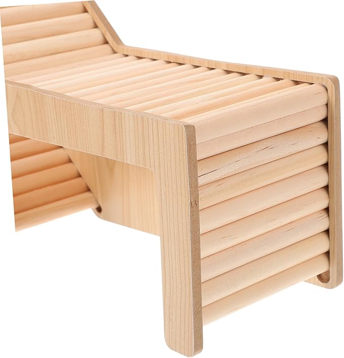 KESYOO Hamster Wooden Hideout Tunnel Durable Squirrel House for Guinea Pigs Multifunctional Pet Cage with Fine Structure for Endless Entertainment Small Animal Habitat