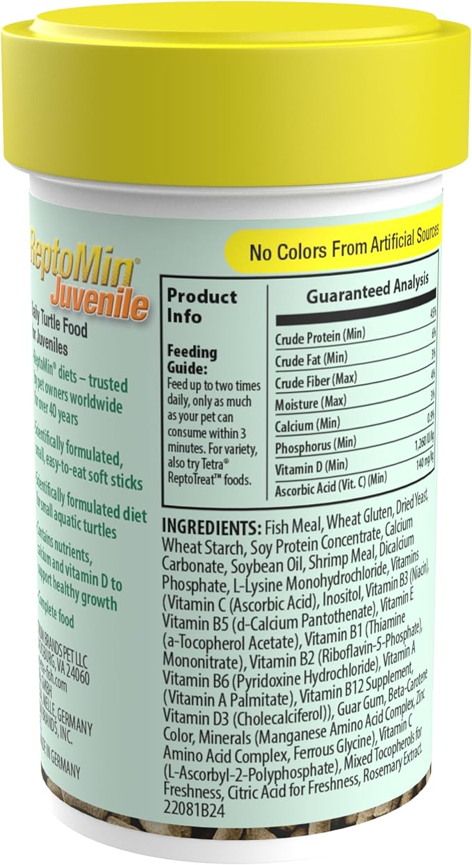 Tetra ReptoMin Baby Floating Food Sticks, 0.92-Oz (26g)