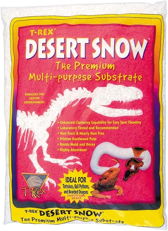 T-Rex Reptile Terrarium Substrate Bedding - Desert Snow (2lb)