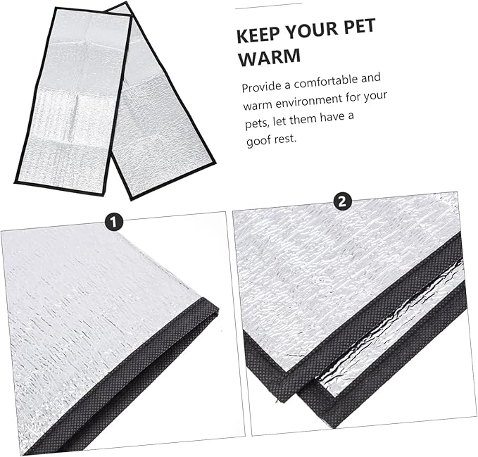 Reptile Heat Lamp Heat Pad for Reptiles Reflective Film Pet Warm Mat Winter Pad