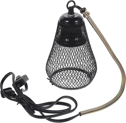 LIOOBO Reptile Heat Lamp Shade with Hook Protective Scald Lamp Cover for Reptile Pets Easy Installation Durable Design Compatible Large Gourd Shape