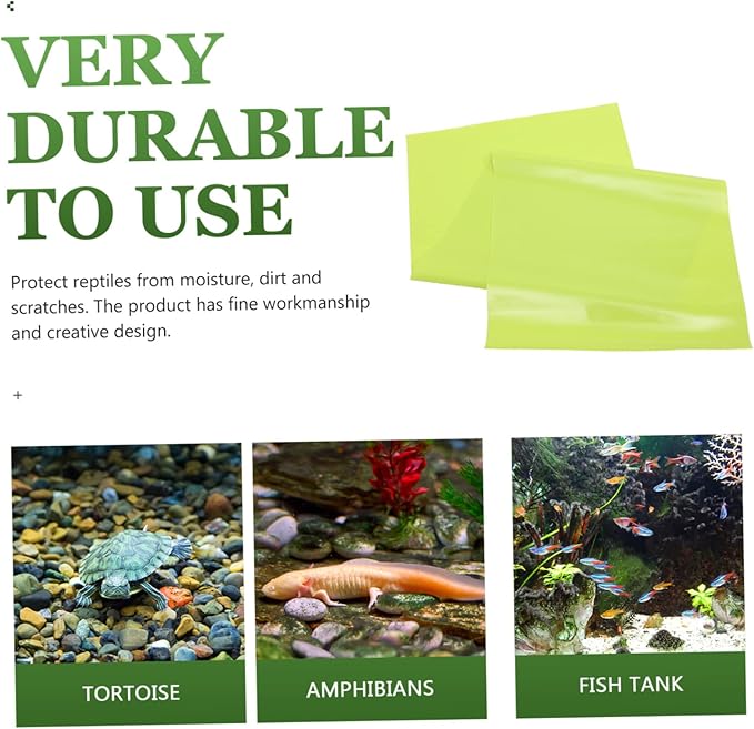 LIOOBO Gecko Tank Mat Reptile Habitat Mat Reptile Substrate Lizard Carpet Tank Bedding