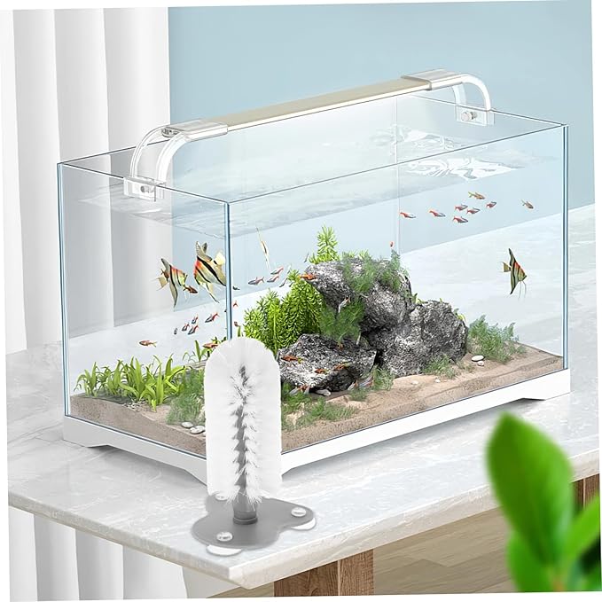 Balacoo Turtle Cleaning Brush with Suction Cup for Shell Maintenance Multi Functional Scratcher Tool Safe Material for Reptile Health for Turtle Tank Accessories and Care