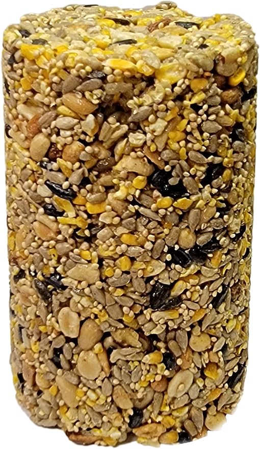 Wildlife Sciences Songbird Treats Seed Tower 2 Packs | Bundle of 2 | 1.5-2 lb Seed Log Towers for Wild Birds (Woodpecker Crunch)