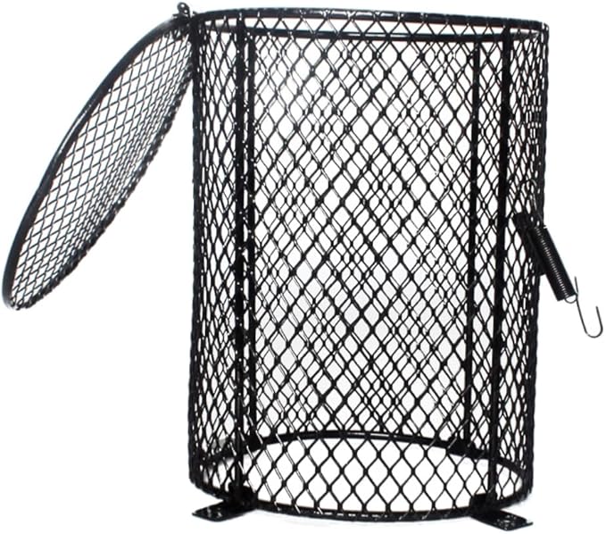 Reptile Scalding Lamp Shade Round Pet Lampshade for Heating for Reptile Habitat Compatible with Bulbs Durable Flexible Design