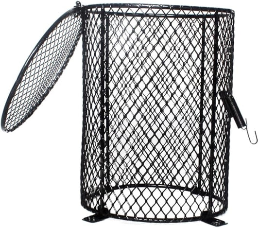 Reptile Scalding Lamp Shade Round Pet Lampshade for Heating for Reptile Habitat Compatible with Bulbs Durable Flexible Design