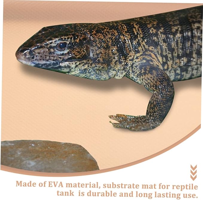 Reptile Carpet for Terrarium Eva Substrate Liner Bedding for Snakes Lizards Tortoises and Geckos Easy to Smooth Surface for Pet Enclosures