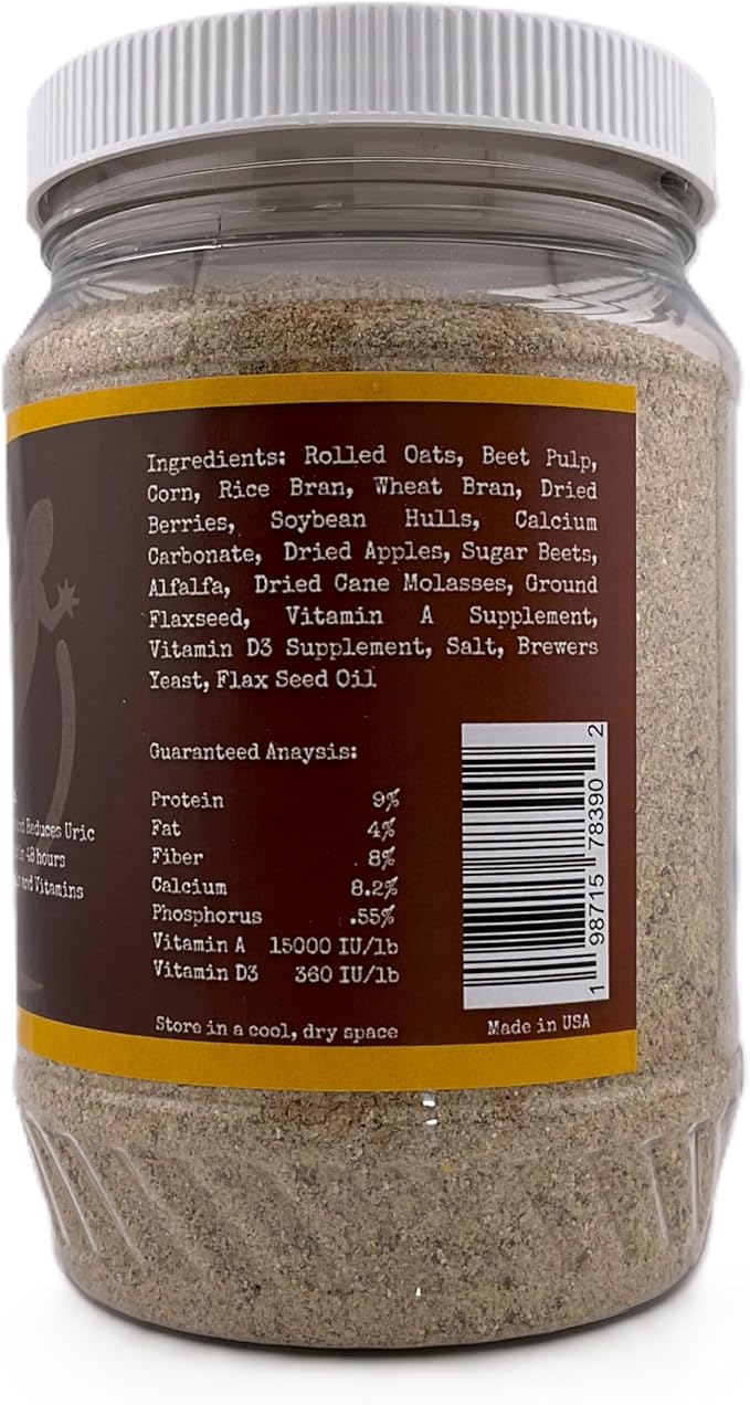 Roach Gutload Formula – Nutrient-Rich Pre-Feeding Diet for Dubia Roaches and Feeder Insects – 10 oz Plastic Jar