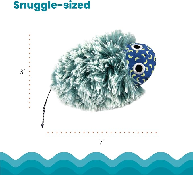 Catstages Nighttime Cuddle Plush Mouse Cat Toy with Catnip - Image 6