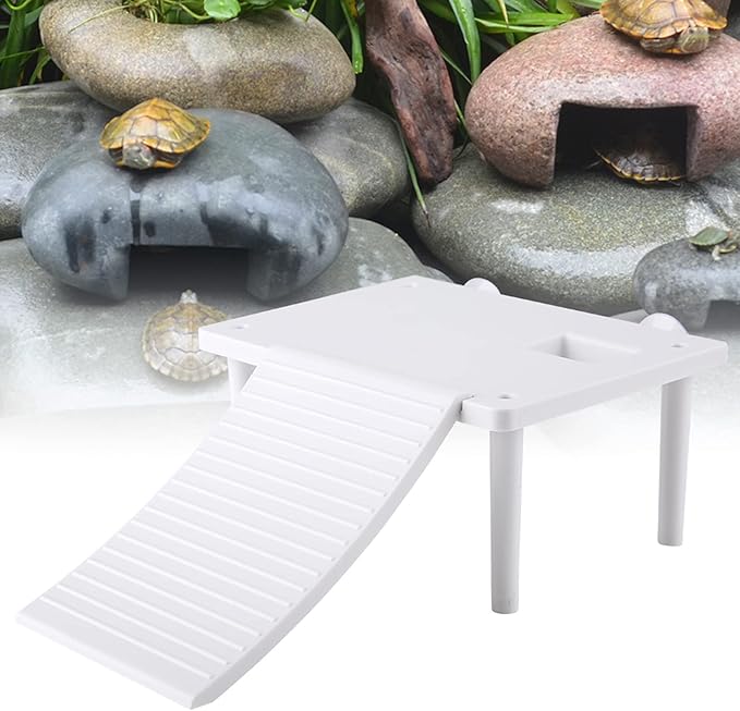 KENANLAN Reptile Stairs and Bearded Dragon basking 15×11×9 Reptiles Tortoise Floating with Climbing Ladder Terrarium Aquarium Ornament Bearded Dragon basking, KENANLAN15x0eizrog