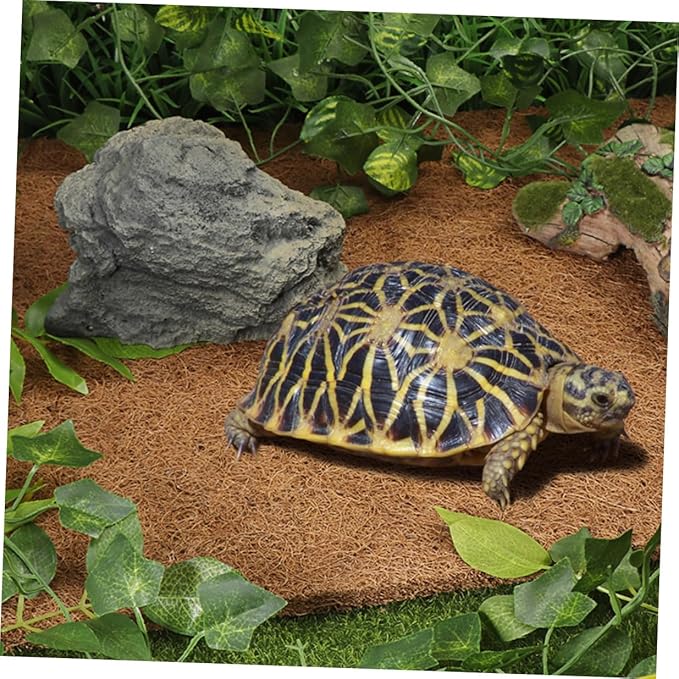 Angoily Reptile Terrarium Bedding Mat Coconut Fiber Substrate Liner for Lizards Tortoise Bearded Dragon Soft Non-Slip Insulation Carpet Pad for Glass Enclosures