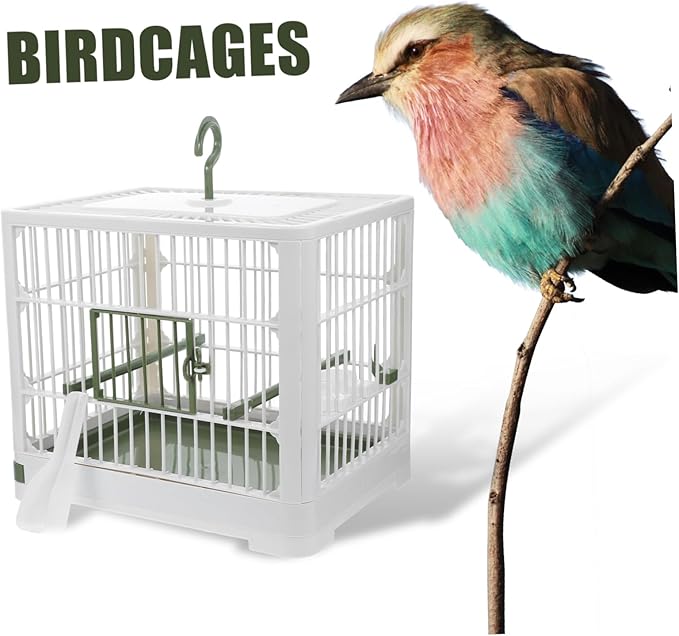 Foldable Bird Travel Carrier Cage for Parakeets and Small Birds Portable Design with Ventilation for Outdoor Activities and Pet Transport Construction for Extended Use