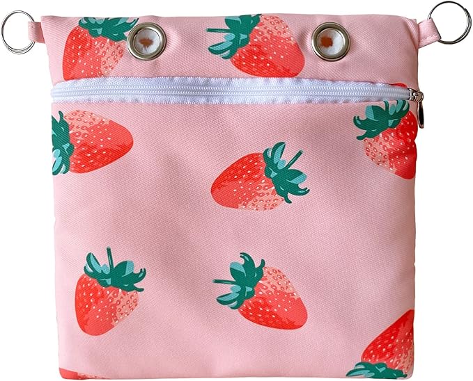 Handmade Faux Rabbit Fur Sugar Glider Bonding Carry Pouch Portable Small Animal Carrier Bag Small Animal Bonding Crossbody Strap for Hamster Rat Gerbil Other Small Pet Sleeping Bag with Vent (Pink)
