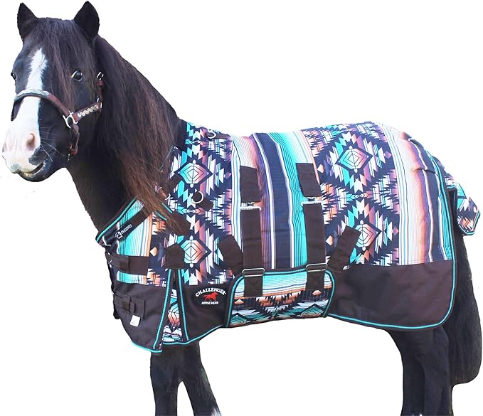 60" 1200D Miniature Weanling Donkey Pony Horse Foal Winter Blanket Serape 51985B