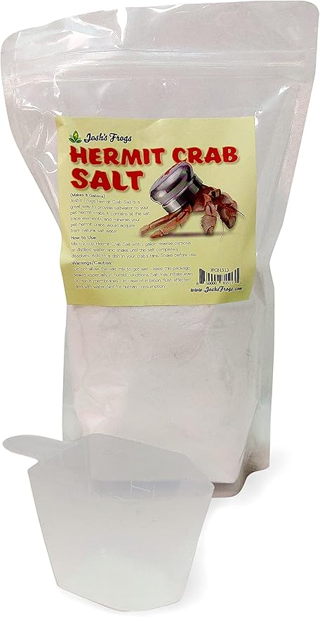 Josh's Frogs Hermit Crab Marine Salt and Scooper (Makes 8 gallons of Salt Water)