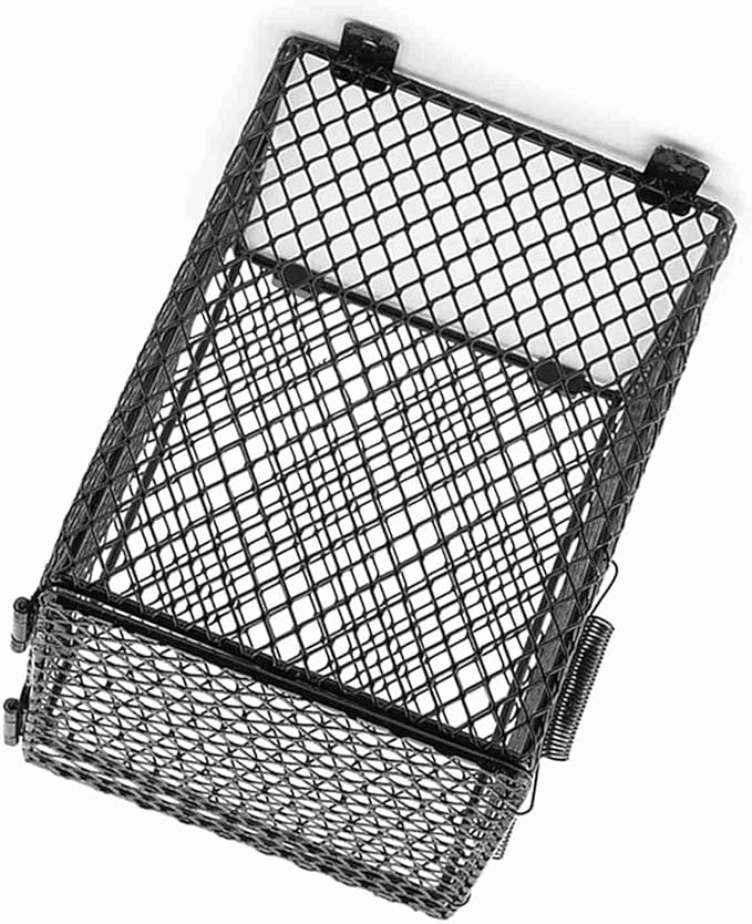 Reptile AntiScald Lampshade, Metal Reptile Cover Reptile Heating Bulb Guard for Day Lights/Reptile Lamps/Heating Lamp Ect Pet Lampshade (Quadrate)