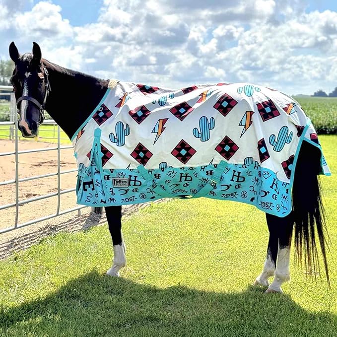 Jeffers Economy Plus Turnout Blanket with Standard Neck for Horses, 69" - 1200 Denier Waterproof Shell, 240g Polyfill Insulation - Breathable Weatherproof & Warm Equine Blankets – The Avarie