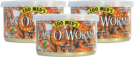 Zoo Med Laboratories Can O Worms, 1.2oz Cans (3 Pack)