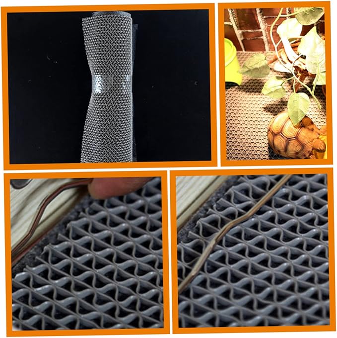 Happyyami Reptile Carpet Mat Tortoise Bedding Reusable Snake Bedding Gecko Tank Accessories Reptile Liner