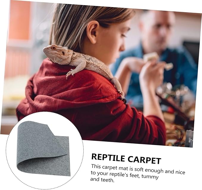 Terrarium Liner for Reptiles Water-Absorbent Carpet Mat for Pet Cages Suitable for Tortoise Lizard Snake Bedding Reptile Substrate