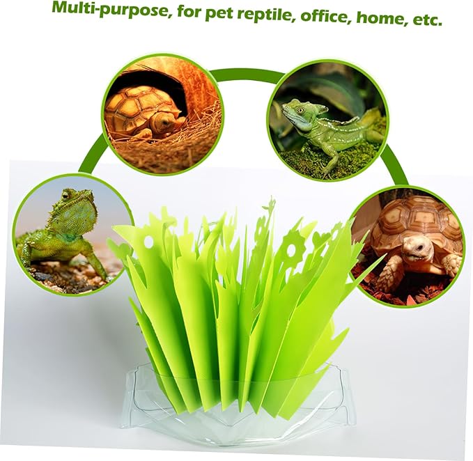 COLLBATH Reptile Box Air Fresher Humidifier Artificial Plant Leaves Easy to Use