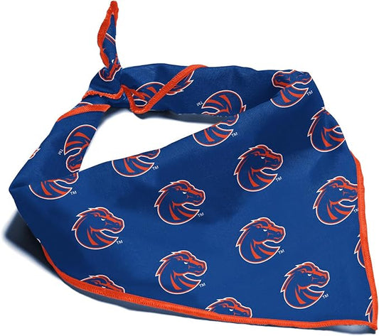 Boise State Broncos Officially Licensed Bandana for Dogs and Cats | Fits Pets Great Gift Idea | Easy-to-Tie (Large, 28")