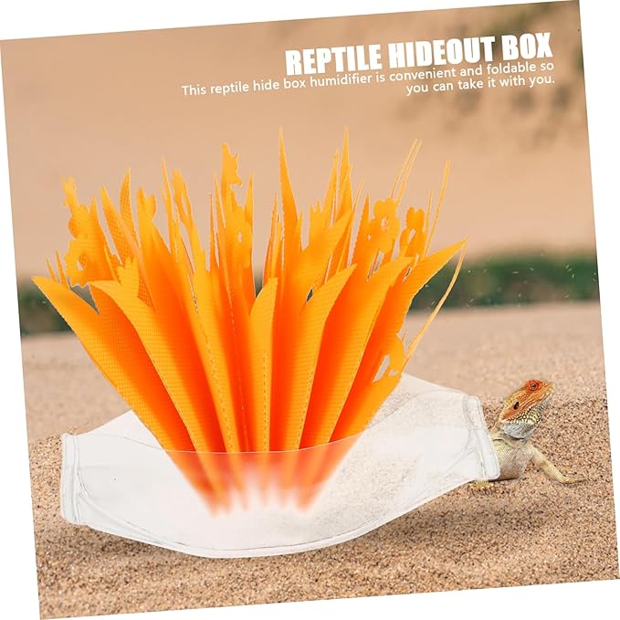 GANAZONO Reptile Humidifier Simulated Plants Non-Electric Washable for Terrarium Decoration for Reptile Tanks Provides Moisture Without Noise