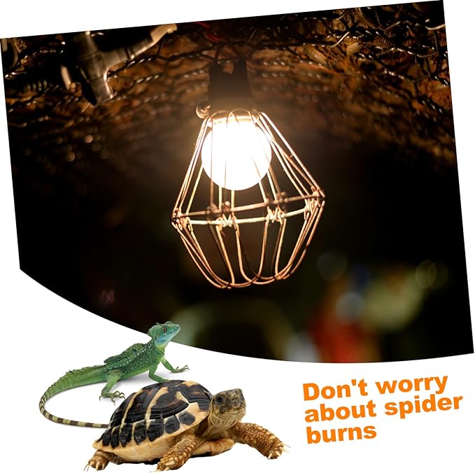 BESPORTBLE 1Pc Box Scalding Art Lampshade for Reptile Habitat Heating Lamp Cover with Efficient Heat Dissipation Protection for Climbing Pets Easy Installation