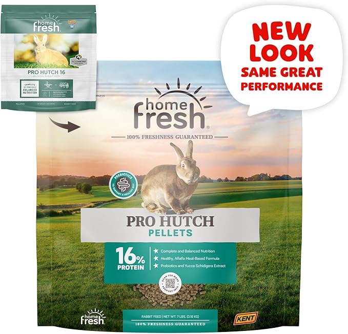 Blue Seal Home Fresh Pro Hutch 16 Pelleted Rabbit Food- 7 lb. Bag | Alfalfa-Based Bunny Feed Meal Promoting a Healthy Digestive System and Proper Feed Intake