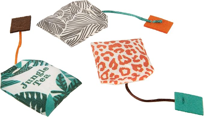 Instincts by SmartyKat 3-Pack HappyNip Tricky Tea Bags Cat Toys, Contains Catnip & Silvervine - Multicolor, 3-Pack - Image 6