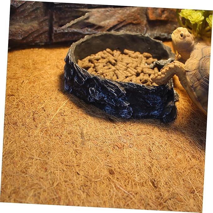 LIOOBO Natural Coconut Fiber Reptile Bedding Liner Snake Lizard Turtle Tank Mat Insulation Pad for Pet Terrariums