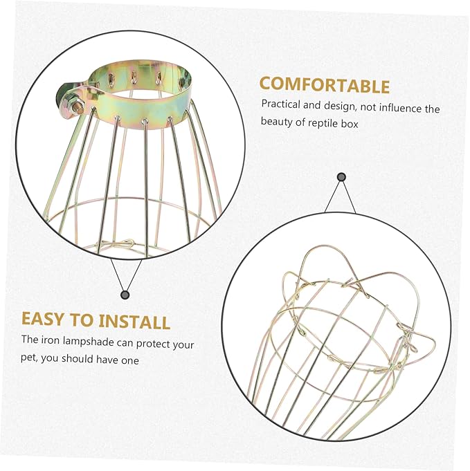 BESPORTBLE 4pcs Box Heat Lamp Shade for Reptiles Reptile Lampshade Protector Safe and Light Material