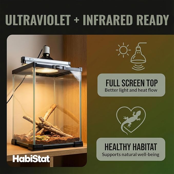 Habistat Glass 8"x8"x12" Terrarium