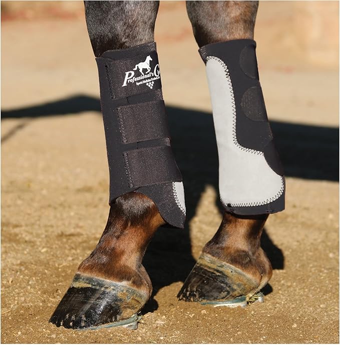 Professional's Choice Equine Easy-Fit Front Leg Splint Boot | Hook & Loop Closure | Sold in Pairs | One Size Fits All