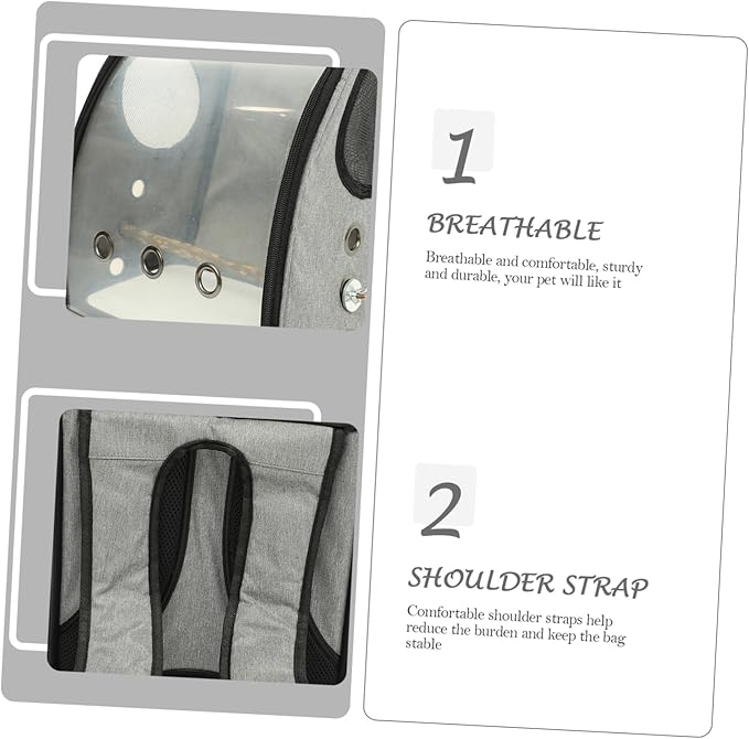 Sosoport Parrot Travel Carrier Birdcage Backpack Bird Carrier Bag Portable Bird Bag