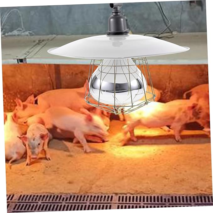 KESYOO Livestock Heat Lamp for Pigs and Poultry Efficient Heating Uniform Temperature Distribution Warm Lighting for Animals for Brooders and