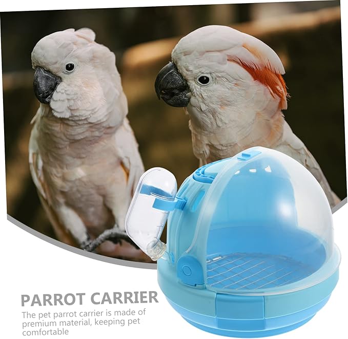 2PCS Portable Handheld PET Bird Carrier Cage Travel Cage for Parrots Cockatiels and Budgies Warm Nest Design Lightweight Easy to Carry