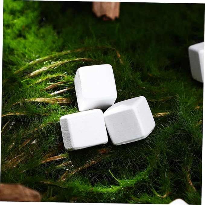 Kisangel 30pcs Natural Calcium Blocks for Turtles Tortoises Lizards Frogs Chameleons Enriches Water Quality Supports Bone Strength Enhances Resistance Mineral for Reptile Amphibian Health