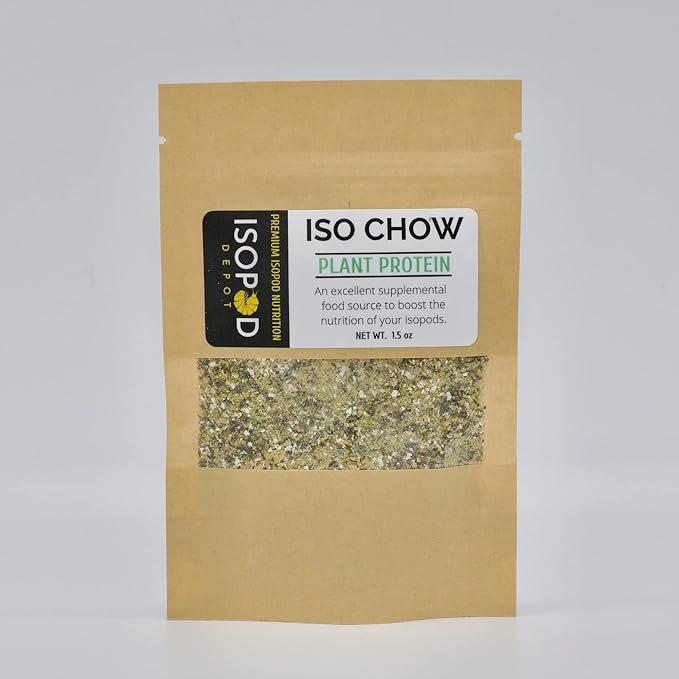 Iso Chow Plant Protein Blend 1.5 oz - Premium Isopod Food, Isopod Treat, Springtail Food