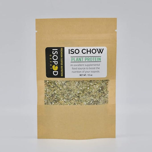Iso Chow Plant Protein Blend 1.5 oz - Premium Isopod Food, Isopod Treat, Springtail Food