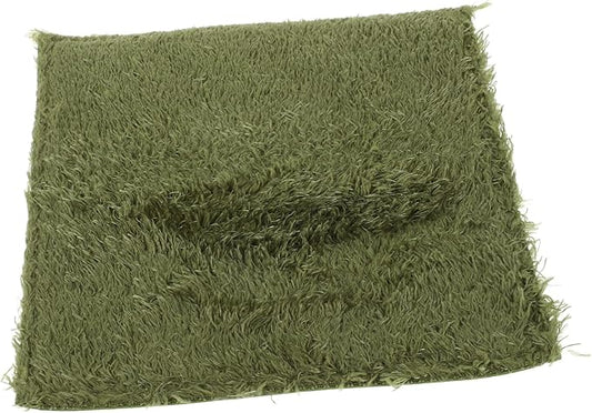 Reptile Carpet Mat for Tortoises and Snakes Washable Terrarium Liner Moisture Retaining Faux Grass Bedding for Reptile Habitats and Enclosures