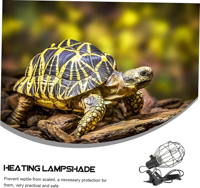 DOITOOL 1pc Ceramic Heating Lamp for Reptiles Cover Versatile Fixture for Reptile Terrariums Safe and Sturdy Clamp for Turtles and More Us