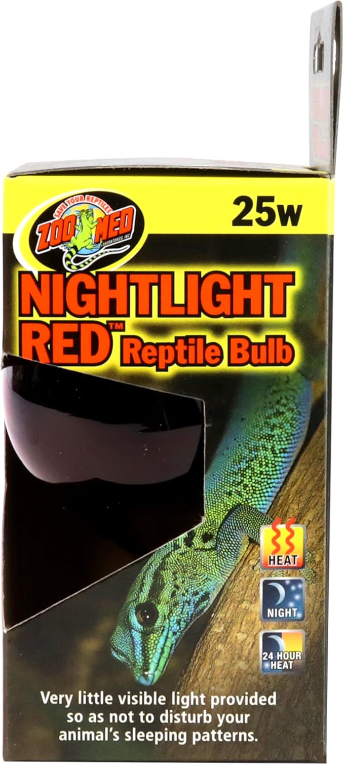 Zoo Med Nightlight Red Reptile Heat Bulb, 25 Watts